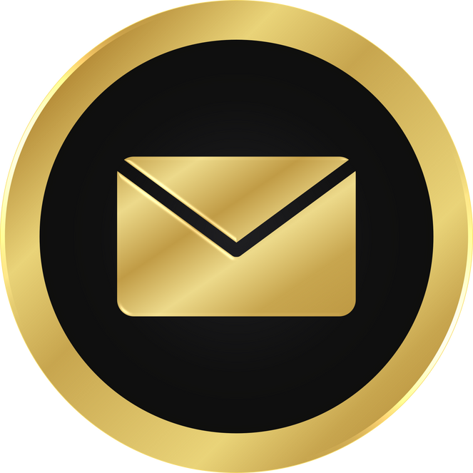 Gold Email Icon